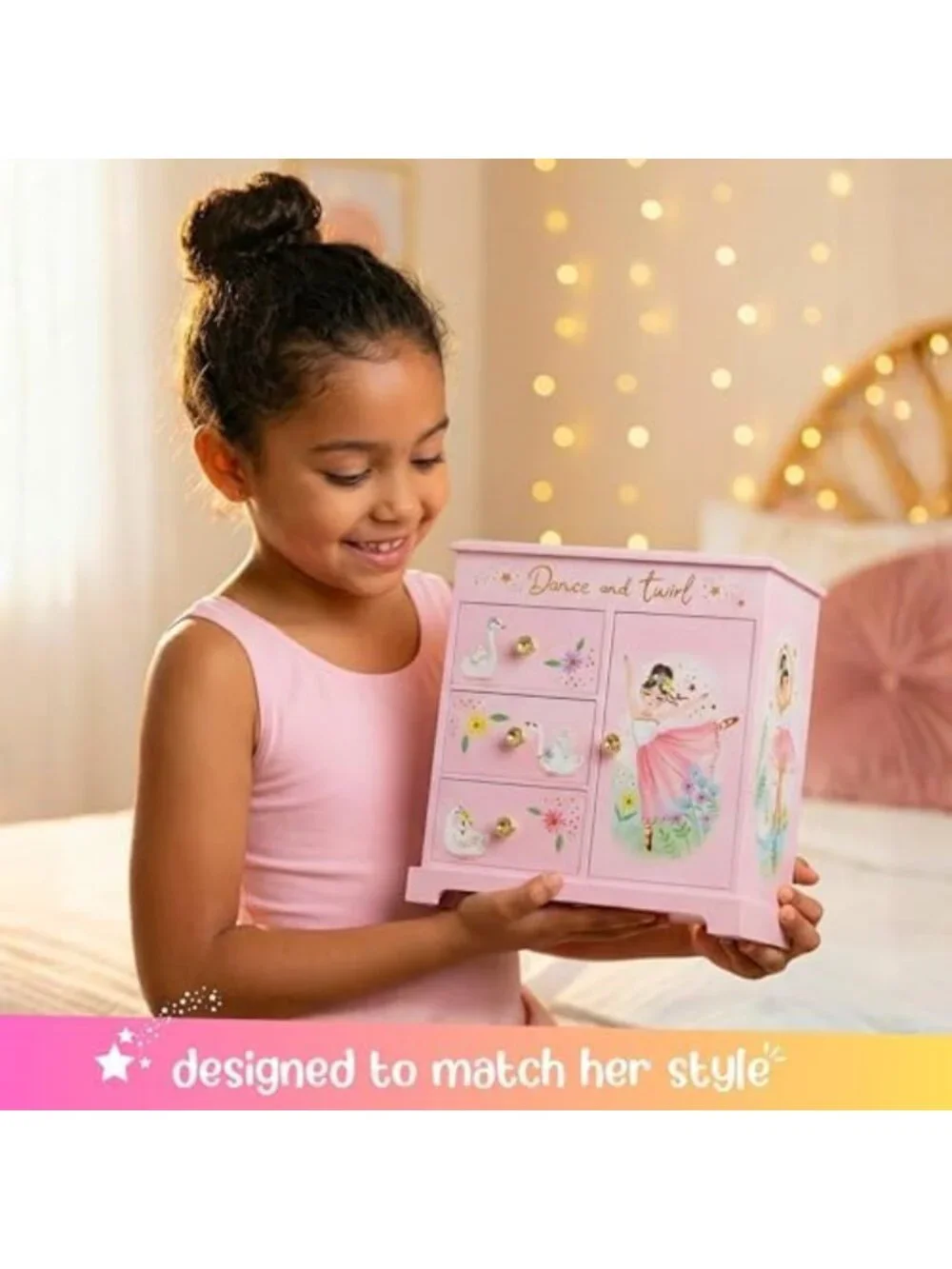 Musical Ballerina Jewelry Box for Girls - Enchanting Gift & Keepsake Storage